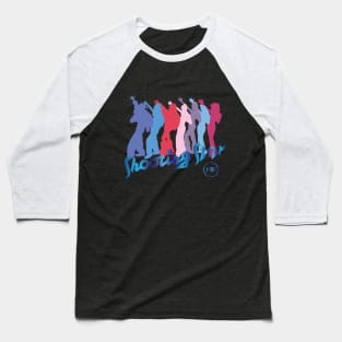 XG Shooting star dance silhouette design Baseball T-Shirt